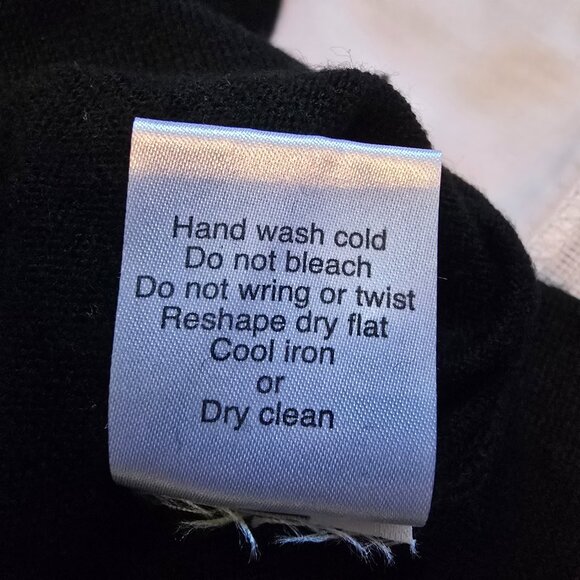 Brunella Gori Italia Men’s Black Quarter-Zip Sweater 100% Merino Wool Size M - Picture 6 of 6